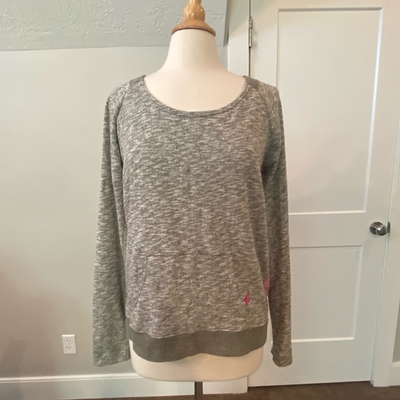 ♦️Green & pink Volcom Sweater♦️ - Picture 1 of 6